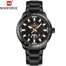 Load image into Gallery viewer, NAVIFORCE Gold Watch Men Watches Top Brand Luxury Famous Wristwatch Male Clock Golden Quartz Wrist Watch Relogio Masculino