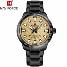 Load image into Gallery viewer, NAVIFORCE Gold Watch Men Watches Top Brand Luxury Famous Wristwatch Male Clock Golden Quartz Wrist Watch Relogio Masculino
